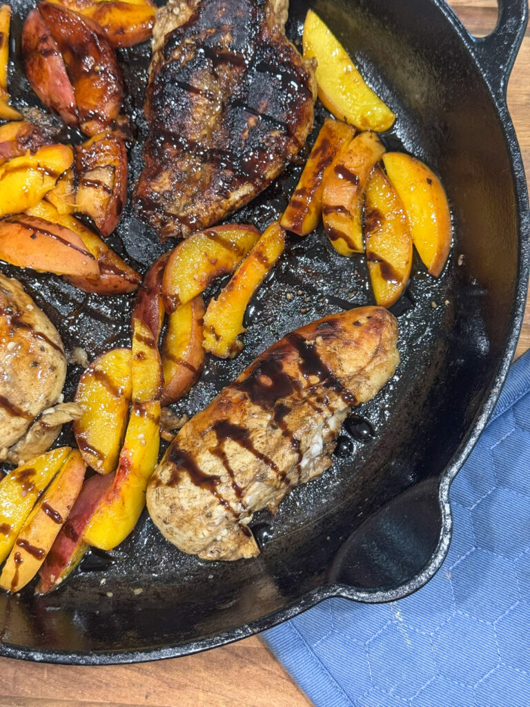 Grilled Balsamic and Peach Chicken